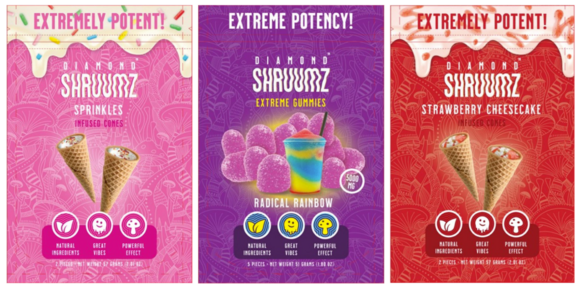 Diamond Shruumz-branded products
