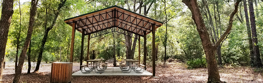 Pavilion at Bootleggers Campground