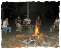 Photo: Campfire circle at Withlacoochee Training Center