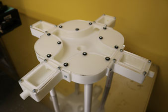 A plastic contraption made with a 3D printer