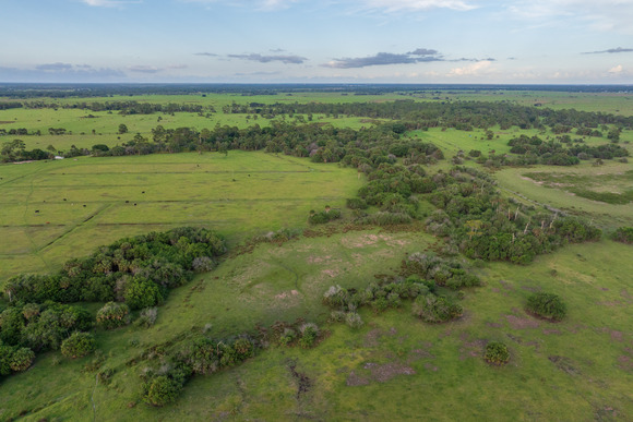 Aerial view of ranch