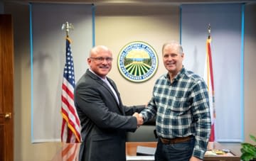 Colonel Adams and Commissioner Simpson