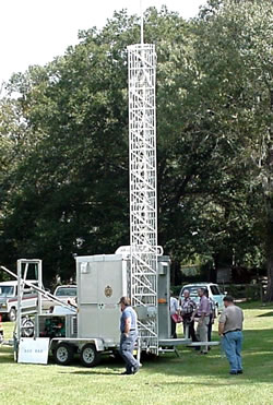 Picture: Portable communications tower